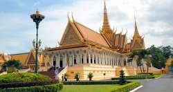 Palais royal à Phnom Penh au Cambodge