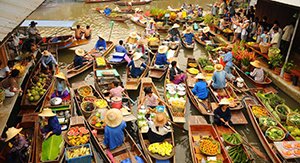 marché flottant Damnoen Saduak