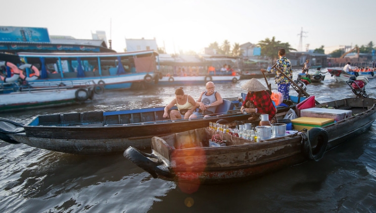 marché flottant de Cai Rang