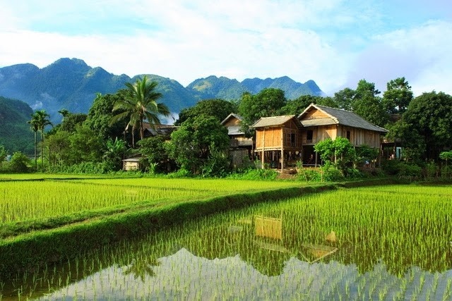 Randonnée jusqu’à un village Thaï