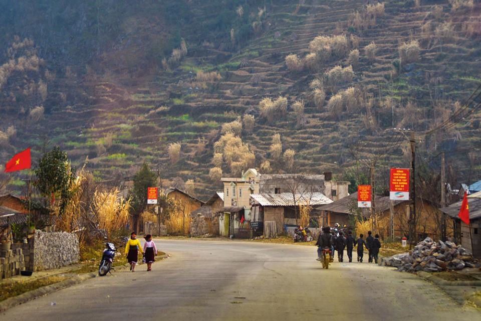 Sur la route de Ha Giang à Quan Ba